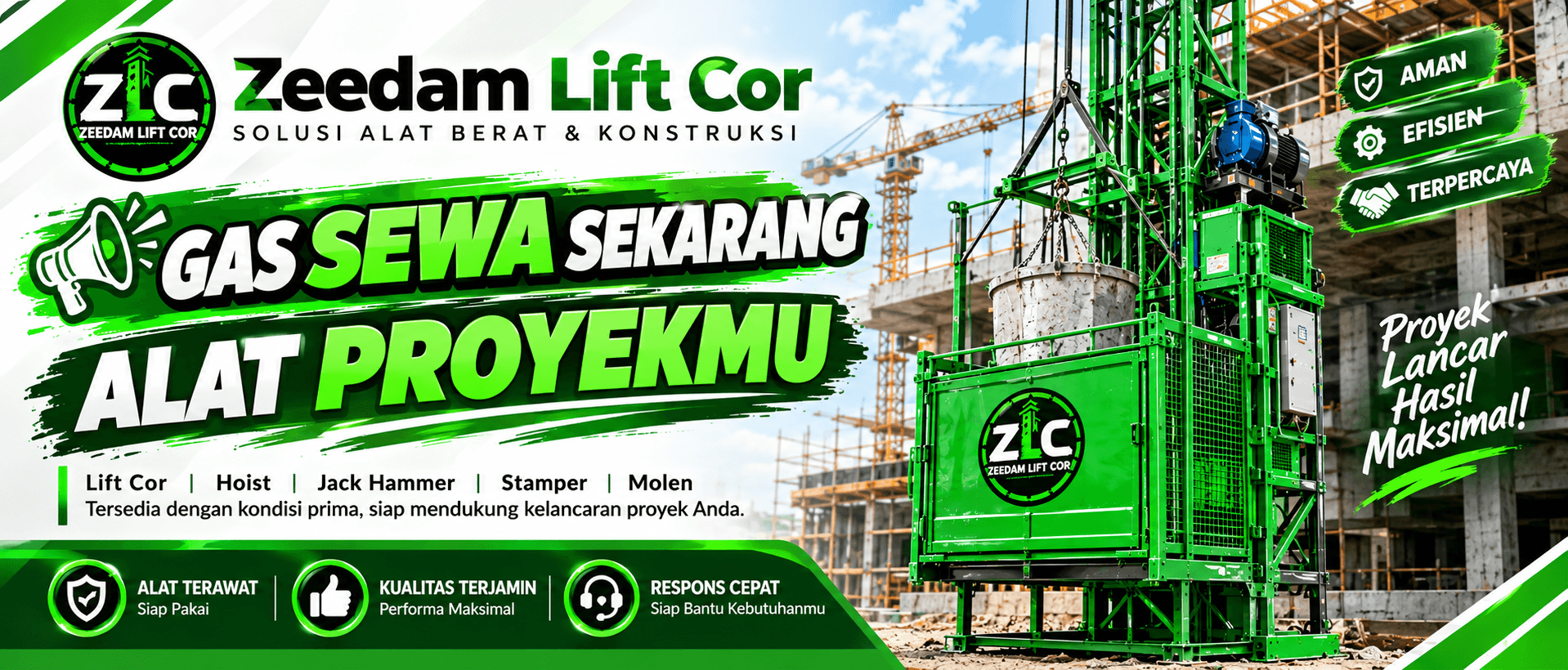 Sewa Lift Cor untuk kebutuhan proyek
